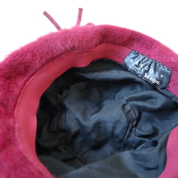 Raspberry Beret! Vintage Kangol - Picture 6 of 12